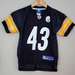 Steelers Reebok 43 Polamalu Jersey Kids M 5-6